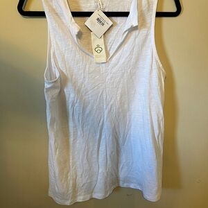 Fabulous Living in LA White Sleeveless Women's Top